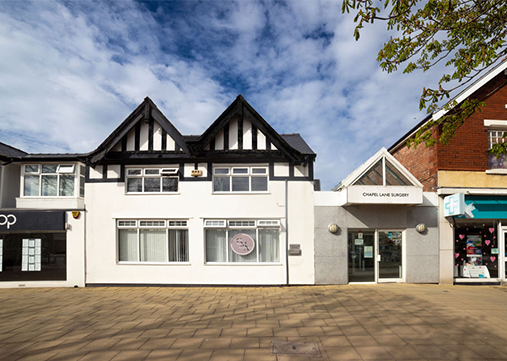 
                Exterior of Chapel Lane Surgery
              