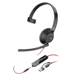 Wired Monaural Poly Blackwire 5200 Series