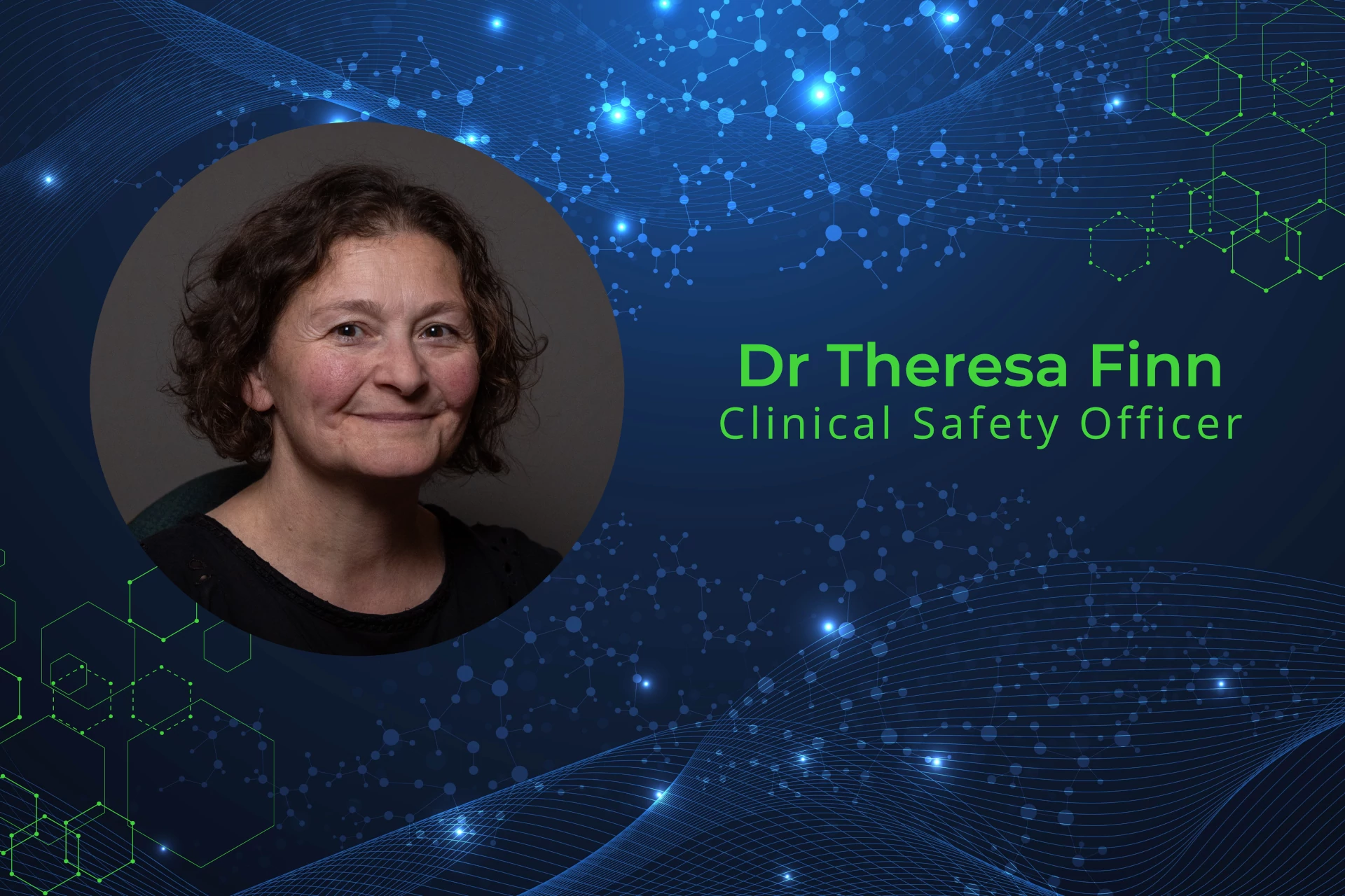 
                A picture of Dr Theresa Finn, Clinical Safety Officer for babblevoice
              